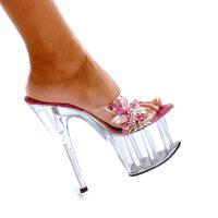 Karo Shoes 957 Clear-Hot Pink/Clear