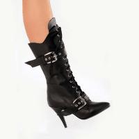 Karo Shoes 576 Black Leather/Black