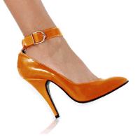 Karo Shoes 0042-H Neon Orange Patent