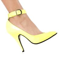 Karo Shoes 0042-H Neon Yellow Patent