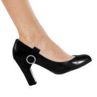 Karo Shoes 878 Black Leather