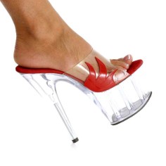 Karo Shoes 547 Clear-Red Flame/Clear
