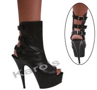 Karo Shoes 3243- Black Leather