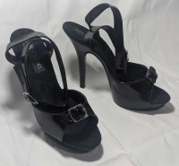 Karo Shoes 0034 Black Patent on Black SPECIAL