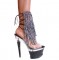 Karo Shoes 3215 Rhinestone Ankle Boots on 7-Inch Julie Platform