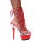 Karo Shoes 3215 Rhinestone Ankle Boots on 7-Inch Julie Platform