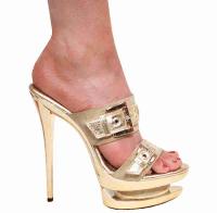 Karo Shoes 3301 - Gold Suede & Gold Leather