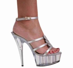 Karo Shoes 3252 - Silver with Swarovski Rhinestones