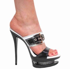 Karo Shoes 3301 - White Leather & Black Leather