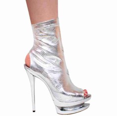 Karo Shoes 3309 - Metallic Silver Leather