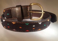 Kenya Belt Brown with Mostly Brown Beads - Size 39
