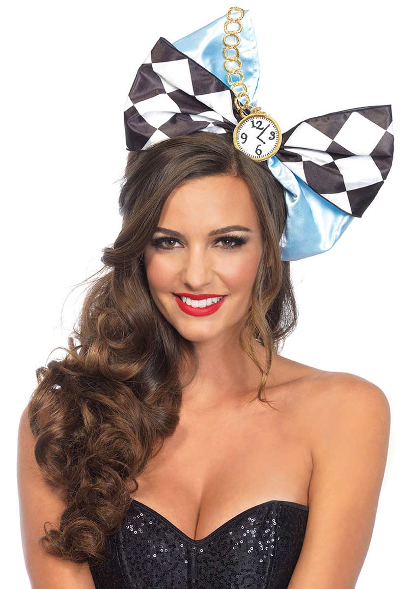 Leg Avenue Alice Multi Use Oversized Bow,includes Headband And Safety