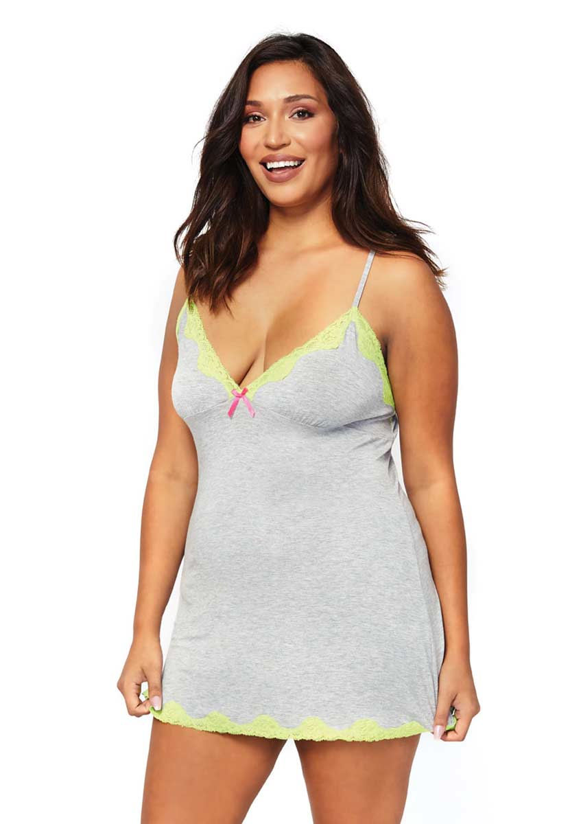 long sleeve jersey nightie