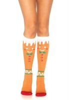 5611 Gingerbread Man Knee High Socks