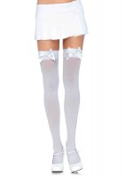 Nylon Over The Knee With Bow