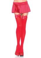 Nylon Over The Knee With Bow