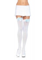 6255 Nylon Over The Knee With Bow