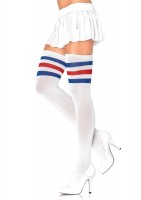 6605 Athlete Thigh Hi With 3 Stripe Top