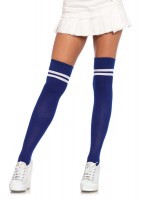 6919 Ribbed Athletic Thigh Highs
