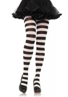 7110 Wide Stripe Opaque Tights