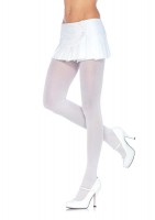 Plus Size Nylon Lycra Tights White