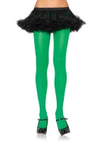 7666Q Plus Size Nylon Lycra Tights Kelly Green