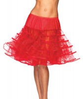 Mid Length Petticoat O/s Red O