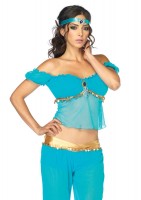 3 Piece Arabian Beauty,off The Shoulder Top,harem Pants,headband