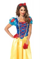 85407 2 Piece Ravishing Rogue Pirate, Peasant Dress With Satin Bow, Puff Sleeves