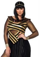 85512X 3 Piece Nile Queen, Catsuit, Cut Out Dress, Draped Head Piece
