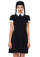 85562 2 Piece Gothic Darling, Includes Dress And Braised Wig With Bow