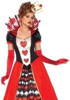 85593 2 Piece Deluxe Queen Of Hearts, Ball Gown And Matching Crown