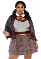 86761X 2 Pc Spellbinding School Girl, Includes Dress With Badge Accents And Cape
