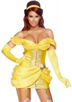 86808 3 Pc Storybook Bombshell, Includes Mini Ball Gown With Attached Garters An