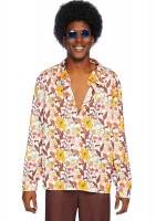 86846 Mens 70s Floral Shirt
