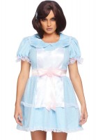 86866 2 Pc Creepy Sibling, Includes Dotted Babydoll Dress With Attached Satin Bo