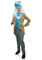 86875 4 Pc Classic Mad Hatter, Includes Velvet Coat With Brocade Accents And Emb