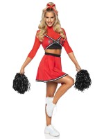 86895 3 Pc Varsity Babe, Includes Crop Top With Cheer Logo, Pleated Skirt, And P