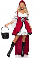 86905 2 Pc Storybook Red Riding Hood, Includes Lace Trimmed Peasant Dress With L