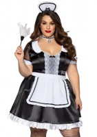 86922X 3 Pc Classic French Maid, Includes Lace Trimmed Dress With Attached Apron