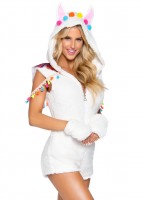 86946 2 Pc Cuddly Llama, Includes Ultra Soft Plush Zip Up Bodysuit With Tassel A