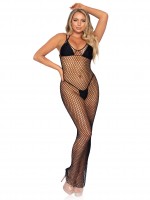 86963 Woven Twist Net Backless Maxi Dress