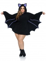 87084X Moonlight Bat, Features Ultra Soft Dress With Wing Sleeves And Ear Hood