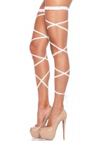 Garter Leg Wrap Set O/s White