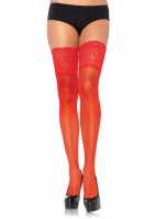 Lycra Sheer Thi Hi With 5 In Silicone Lace Top