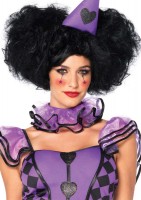 Bob Wig With Optional Side Puff Clips And Adjustable Strap