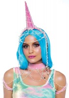A2817 2 Piece Showgirl Unicorn Kit, Includes Beaded Unicorn Headband And Matchin