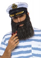 A2826 3 Piece Captain Kit, Includes Beard, Pipe, And Hat