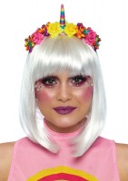 A2846 Rainbow Unicorn Flower Headband