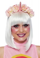 A2852 Pastel Velvet Unicorn Flower Headband